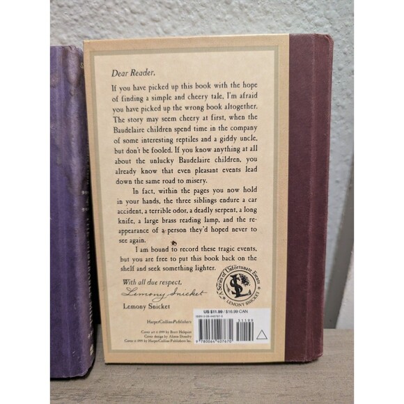 A Series of Unfortunate Events Books 1–4 Lemony Snicket HC Lot Bad Beginning - Picture 11 of 16